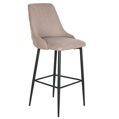 METAL POLYESTER STOOL 53X57X110 BROWN CAPITONE MB202999