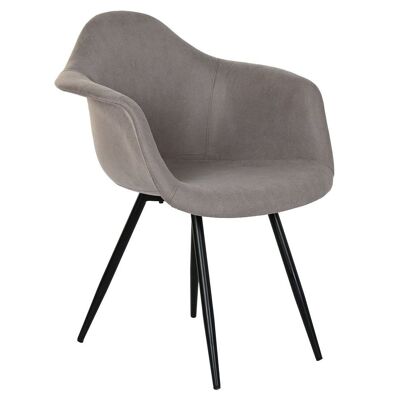 POLYESTER CHAIR 64X63X80 GRAY MB203002