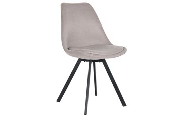 CHAISE METAL POLYESTER 48X58X84 GRIS MB203005 1