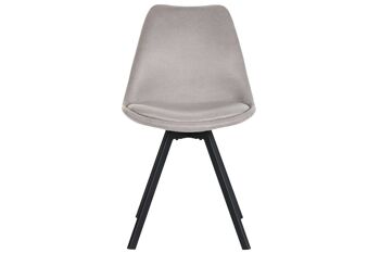 CHAISE METAL POLYESTER 48X58X84 GRIS MB203005 2