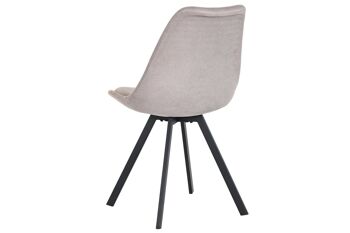 CHAISE METAL POLYESTER 48X58X84 GRIS MB203005 6