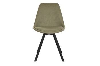 CHAISE METAL POLYESTER 48X58X84 VERT MOUSSE MB203007 5