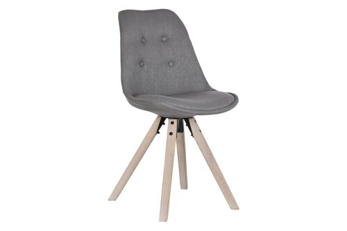 SILLA ROBLE POLIESTER 48X44X84 GRIS OSCURO MB203407