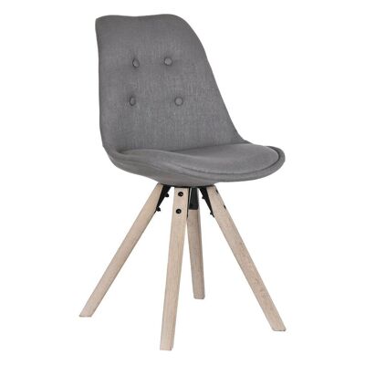 POLYESTER OAK CHAIR 48X44X84 DARK GRAY MB203407