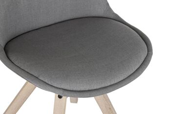 CHAISE POLYESTER CHENE 48X44X84 GRIS FONCE MB203407 2