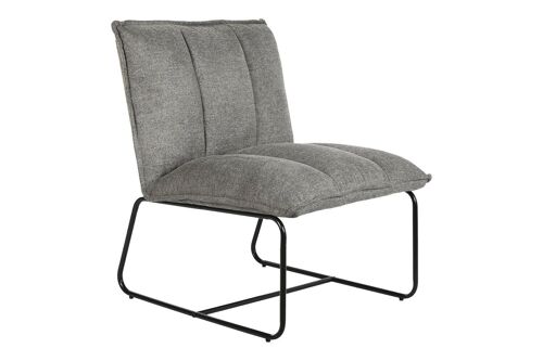 SILLON POLIESTER METAL 66X71X77 GRIS MB203709