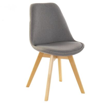 POLYESTER CHAIR BEECH 48X56X83 WHITE PADDED MB204778