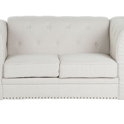 SOFA POLYESTER WOOD 162X84X77 CREAM MB205767