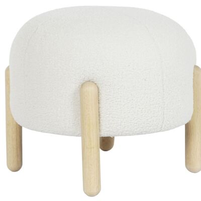 FOOTREST POLYESTER WOOD 45X45X36 SHEEPER MB205773