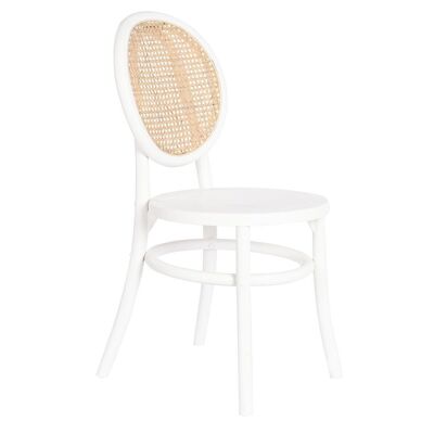 SILLA OLMO RATAN 43X43X89 REJILLA BLANCO MB205797