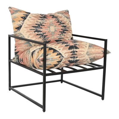 FAUTEUIL KILIM METAL 70X75X85 MULTICOLORE MB206222