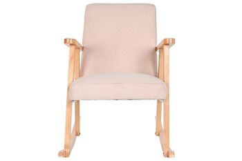 CHAISE A BASCULE HETRE POLYESTER 60X89X84 BEIGE MB206409 5