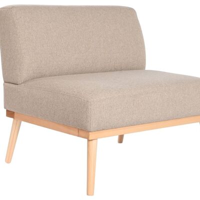 POLYESTER PINE ARMCHAIR 80X66X72 BEIGE MB206471