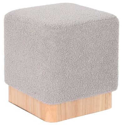 POLYESTER FOOTREST 38X38X40 GRAY SHEEPER MB206586