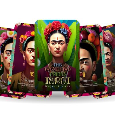 Twenty Two Fridas Tarot – Major Arcana – 22 Illustrationen, inspiriert von Frida Khalo