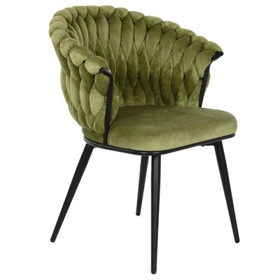 CHAISE METAL POLYESTER 60X66X84 VERT MB207835