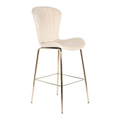 METAL POLYESTER STOOL 55X53X102 CREAM MB207840