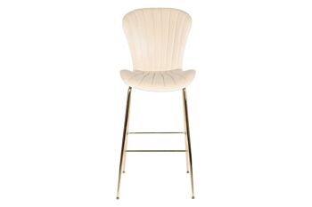 TABOURET MÉTAL POLYESTER 55X53X102 CRÈME MB207840 6