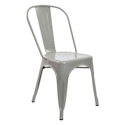 METAL CHAIR 45X48X86 STACKABLE GRAY MB207880