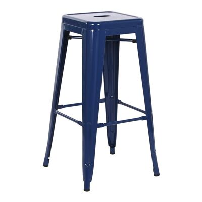 TABURETE METAL 46X46X76 AZUL MB207886