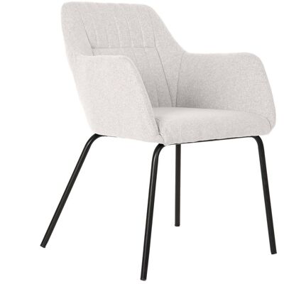 METAL POLYESTER CHAIR 59,5X60,5X78 BEIGE MB207898