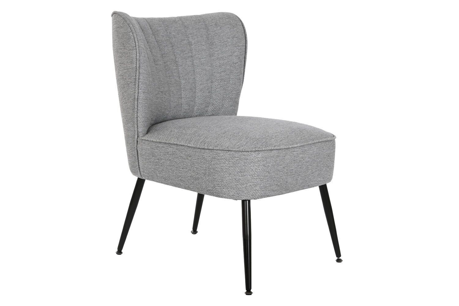 POLTRONA METALLO POLIESTERE 55X64X72,5 GRIGIO MB207902