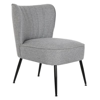 METAL POLYESTER ARMCHAIR 55X64X72,5 GRAY MB207902