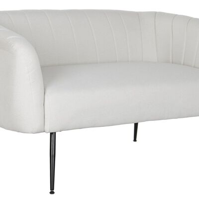 SOFA POLYESTER METALL 129X75X73 GREIGE MB207904
