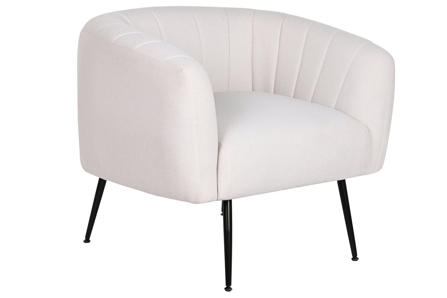 POLTRONA IN METALLO POLIESTERE 81X75X73 BEIGE MB207907