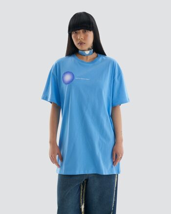 T-shirt oversize graphique Nostalgia en bleu 2