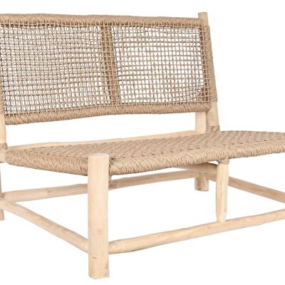 TEAK FIBER ARMCHAIR 120X81X84 NATURAL MB208045