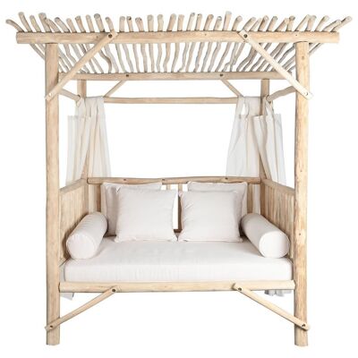 LETTO CHILL OUT IN TEAK 200X180X200 NATURALE MB208047
