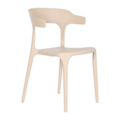 SILLA PP 52X51X77 TRATAMIENTO UV BEIGE MB208097