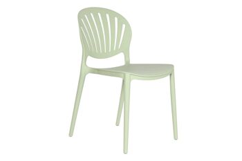 CHAISE PP 44,5X55,5X81 VERT TRAITEMENT UV MB208102 1