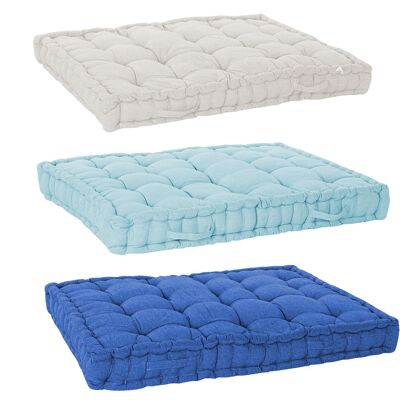 FLOOR CUSHION COTTON 110X78X12 13 KG KG 3 ASSORTED. TX204347