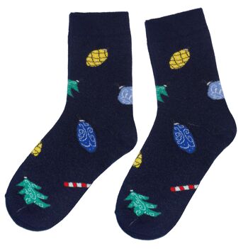 Chaussettes Homme >>Ornements Sapin<< 4