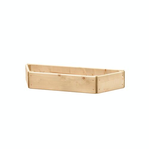 Half Hexagonal Wall Planter Raised Bed 90cm, 1 Tier