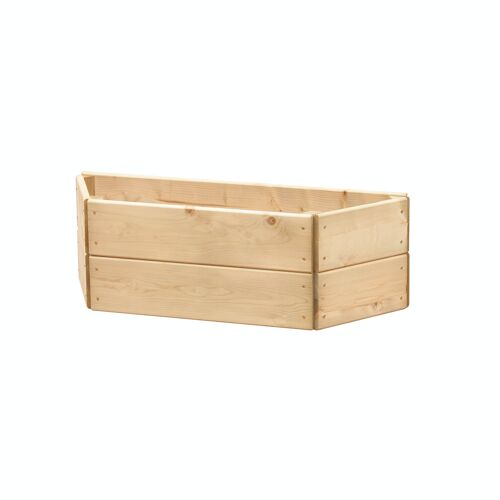 Half Hexagonal Wall Planter Raised Bed 90cm, 2 Tiers