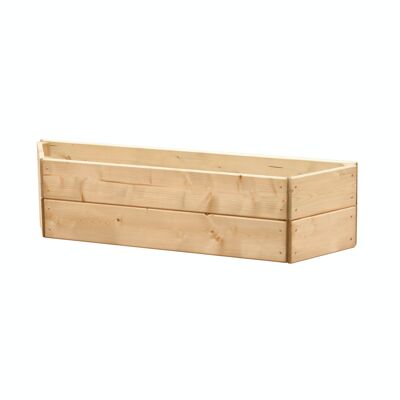 Jardinera de pared semihexagonal Cama elevada 120 cm, 2 niveles