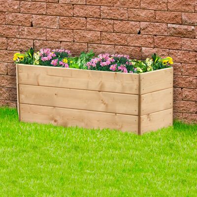 Jardinera de pared semihexagonal Cama elevada 120 cm, 3 niveles