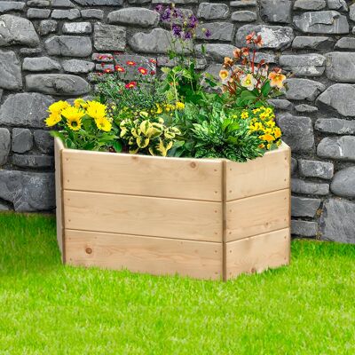 Extended Hexagonal Raised Bed 60 x 30cm, 3 Tiers