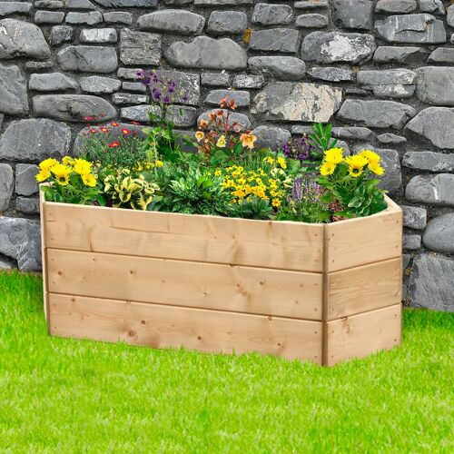 Extended Hexagonal Raised Bed 90 x 30cm, 3 Tiers