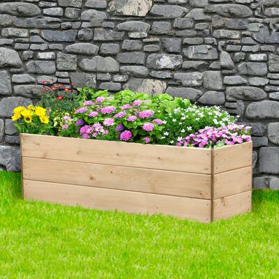 Extended Hexagonal Raised Bed 120 x 30cm, 3 Tiers