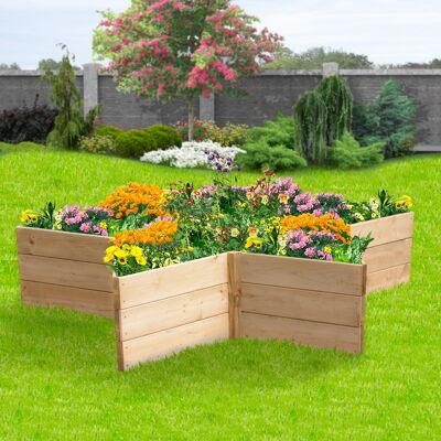 Star Shaped Raised Bed 60cm each side, 45cm High