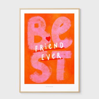 A3 Best friend ever | Illustration art print