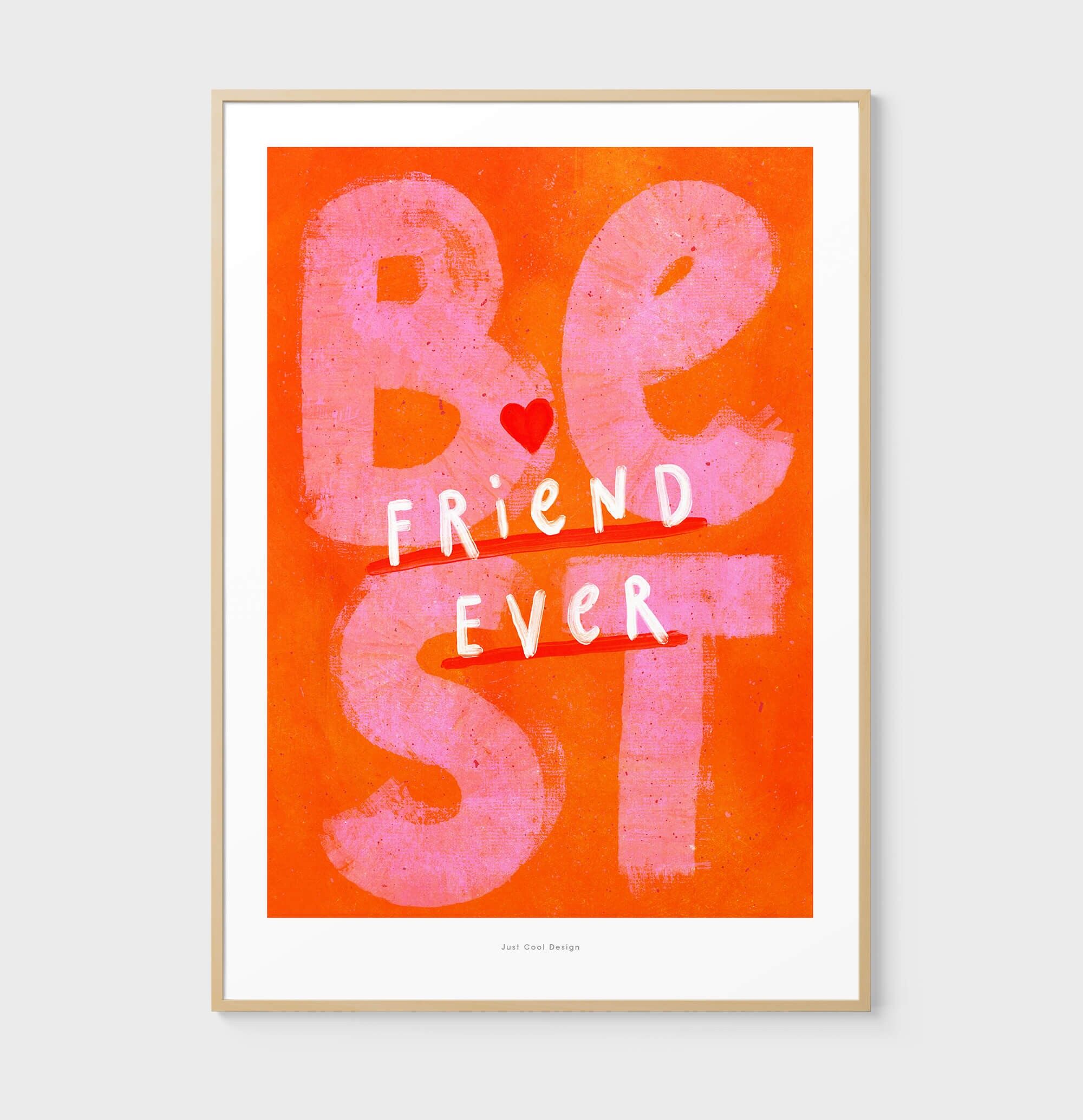 A3 Il migliore amico di tutti | Impressione dell'arte dell'illustrazione