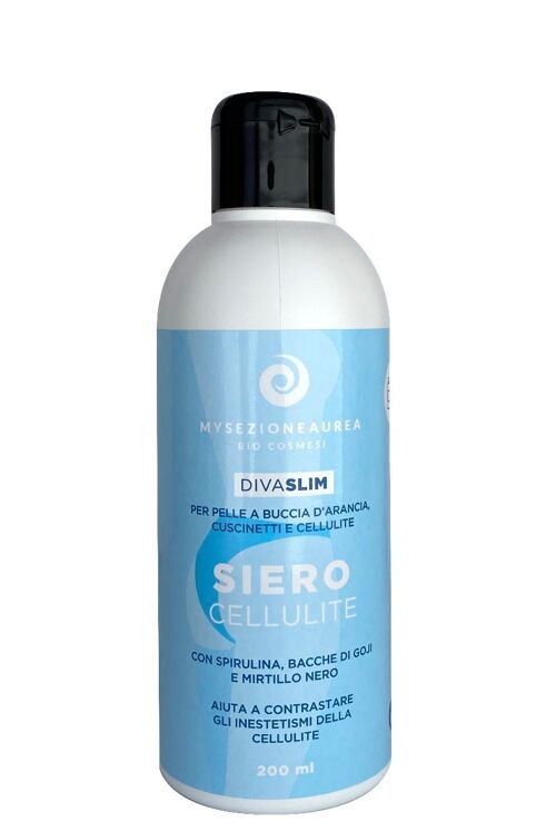 Siero cellulite per pelle a buccia d'arancia, cuscinetti e cellulite DIVA SLIM-100 ml