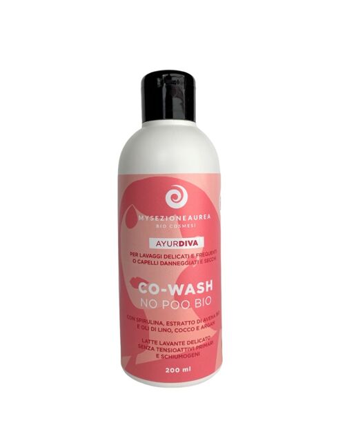 COWASH no poo Bio per lavaggi frequenti o capelli danneggiati e secchi AYURDIVA-200 ml
