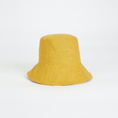 Alba Bucket Hat | Mustard Linen