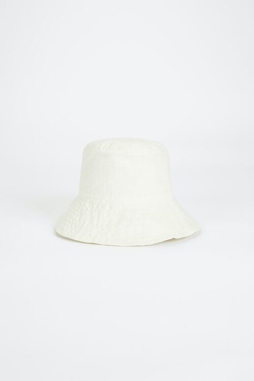 Alba Bucket Hat | White Linen